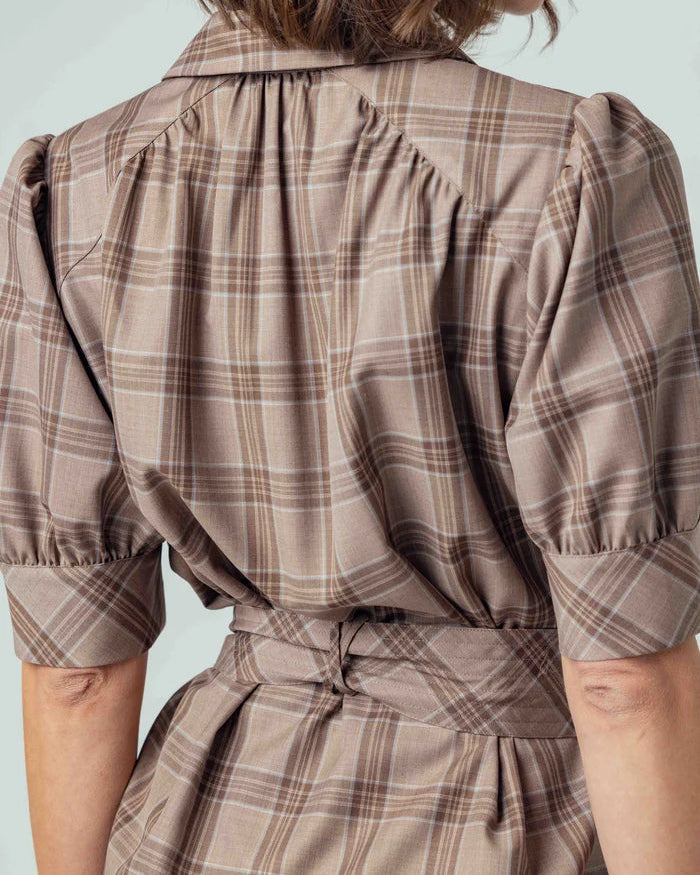 Sundays Kambry Dress | Mocha Plaid