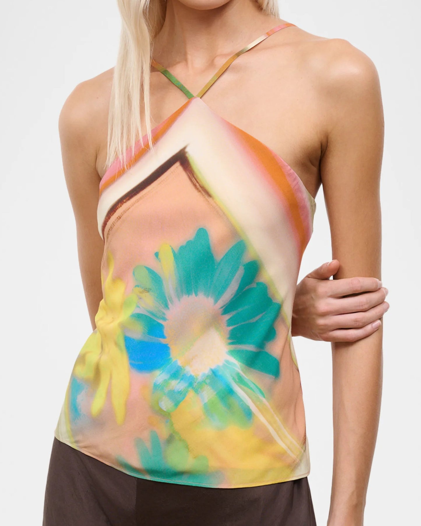 Staud Cubism Top Superbloom Scarf