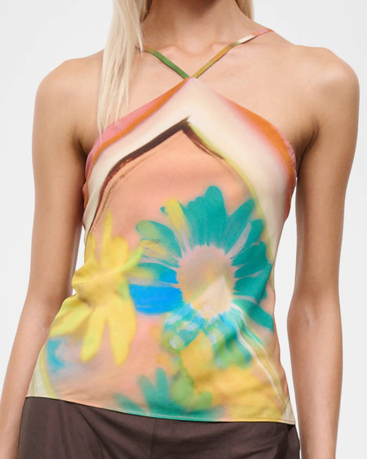 Staud Cubism Top Superbloom Scarf