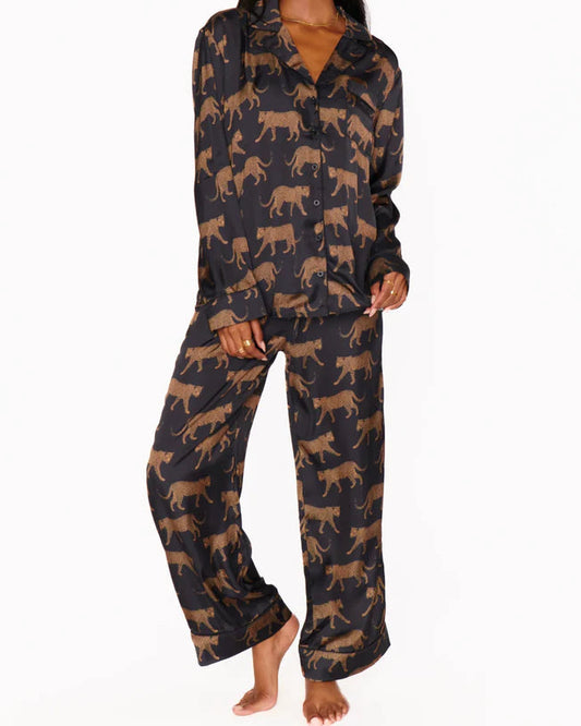 Show Me Your Mumu Classic Black Catwalk PJ Set