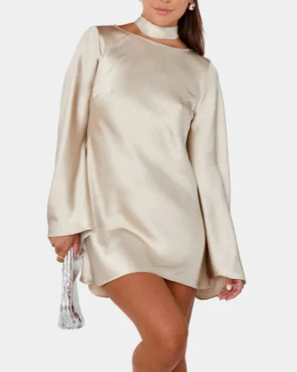 Show Me Your Mumu Sarah Mini Dress | Prosecco Hammered Satin