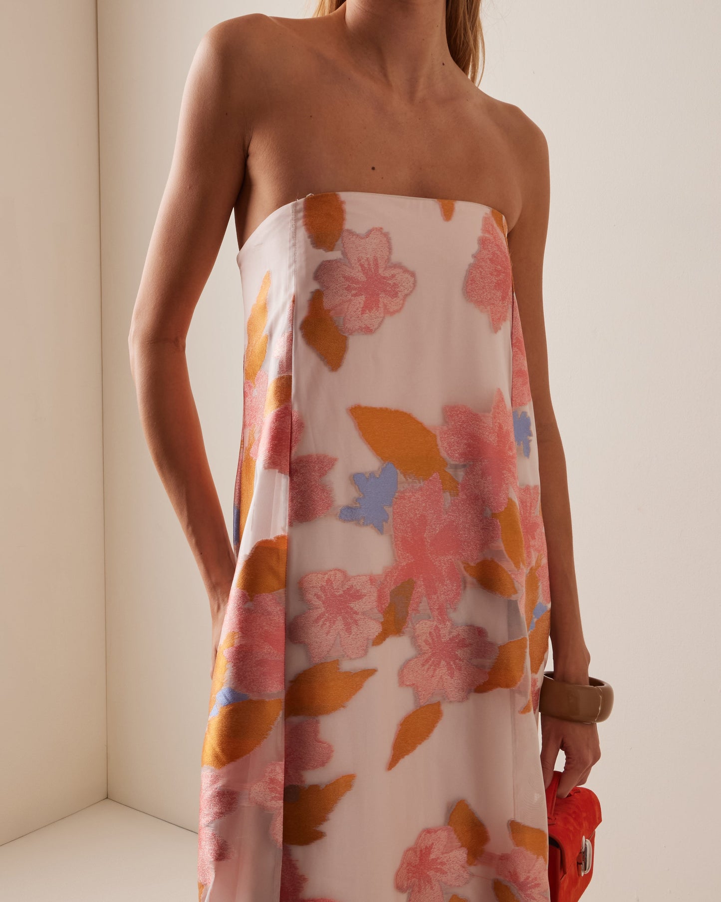 Staud Allyson Embroidered Tulle Maxi Dress