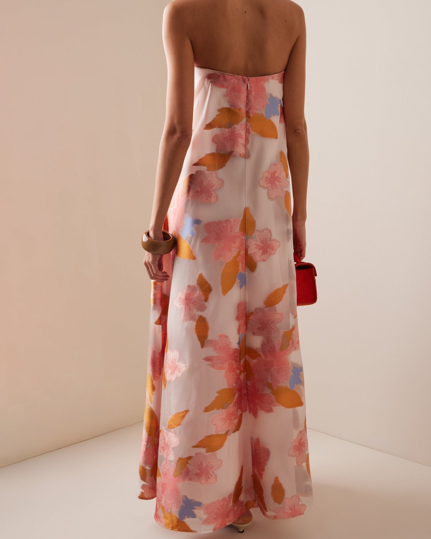 Staud Allyson Embroidered Tulle Maxi Dress