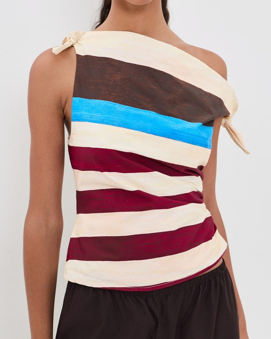 Staud Bellaria Top | Caffe Stripe