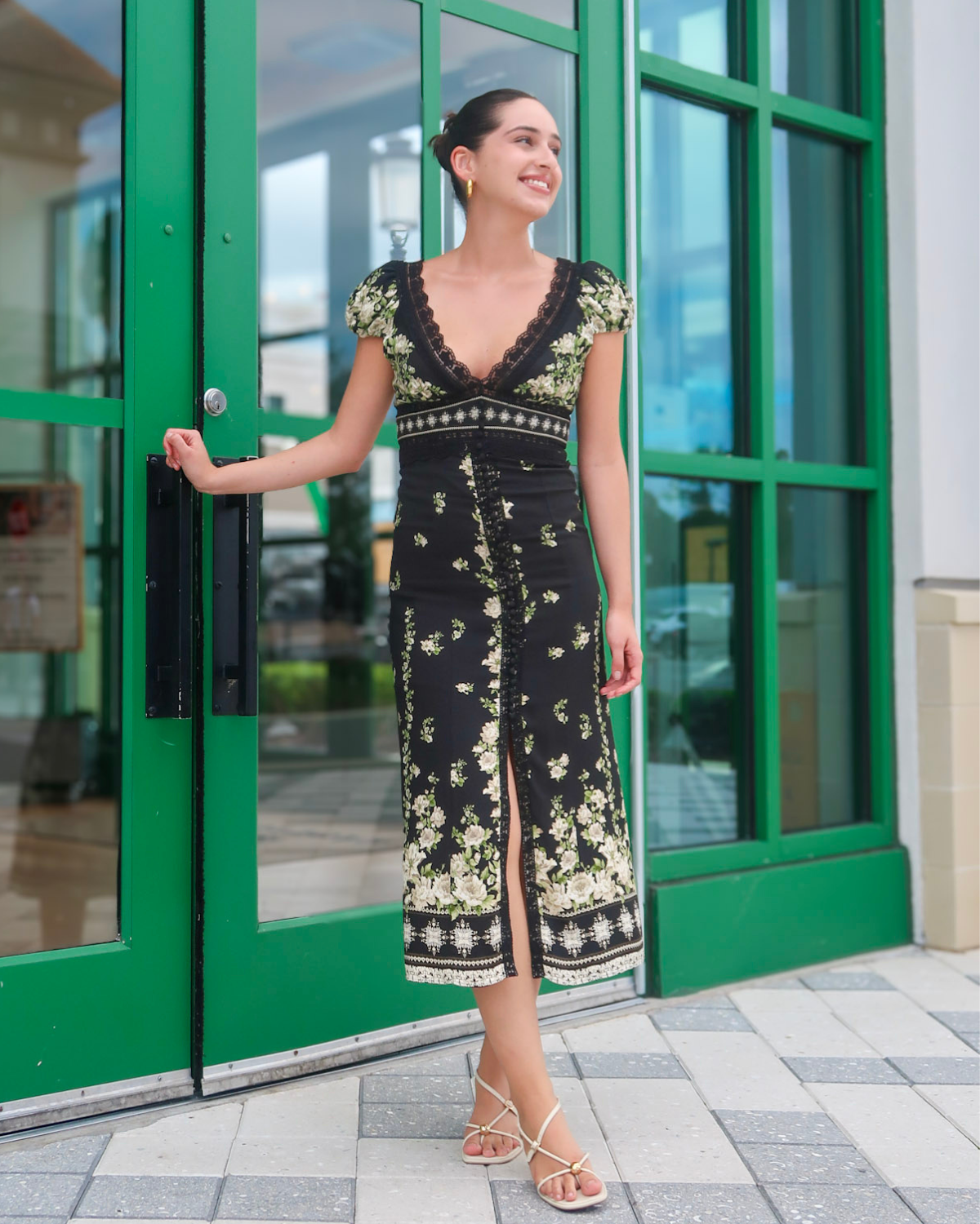 Alice + Olivia Rose Midi Dress | Free Falling