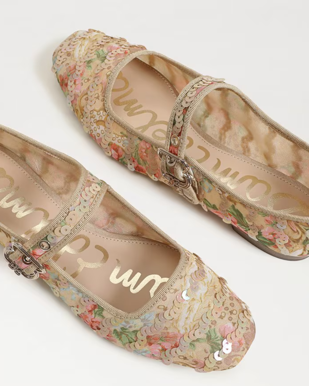 Sam Edelman Michaela Riviera Mary Jane Flat | Ecru Multi Mesh