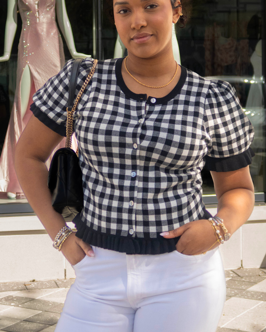 Rails Gingham Top
