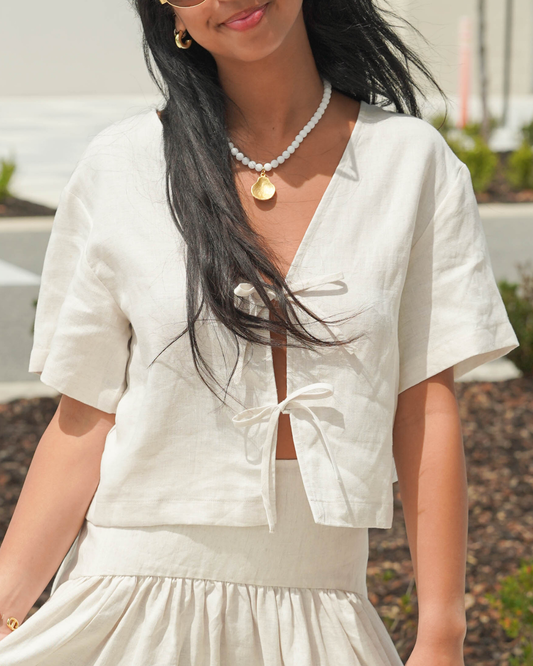 Staud Ava Linen Top